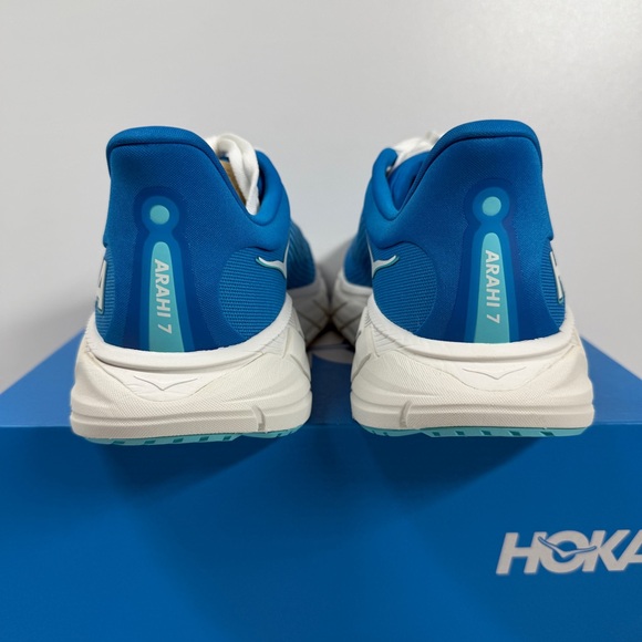 NIB •HOKA MEN'S HOKA ARAHI 7 Blue and White Size: 9.5 - Picture 5 of 8